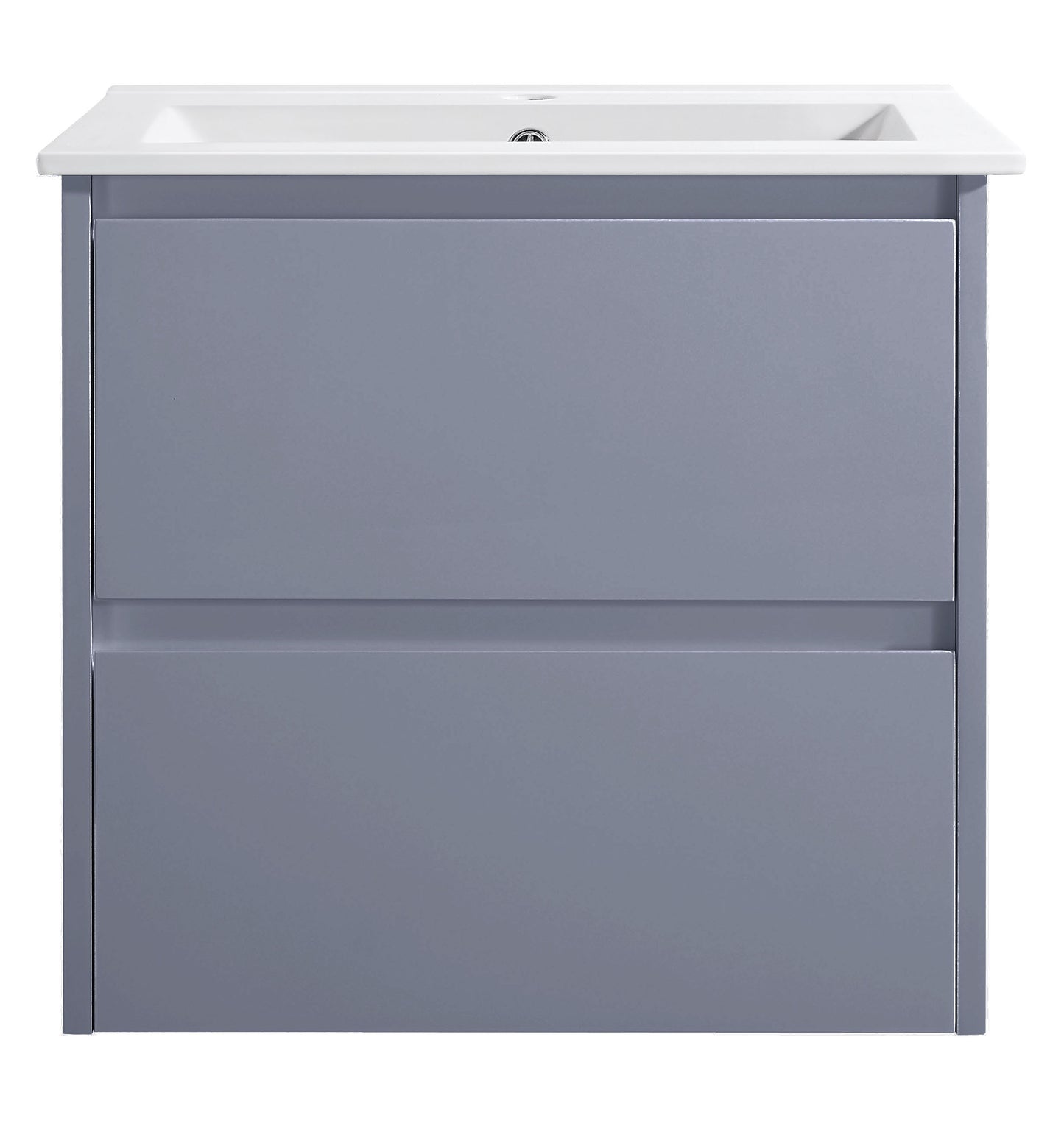 Amber 750 Matte Grey Wall Hung Vanity