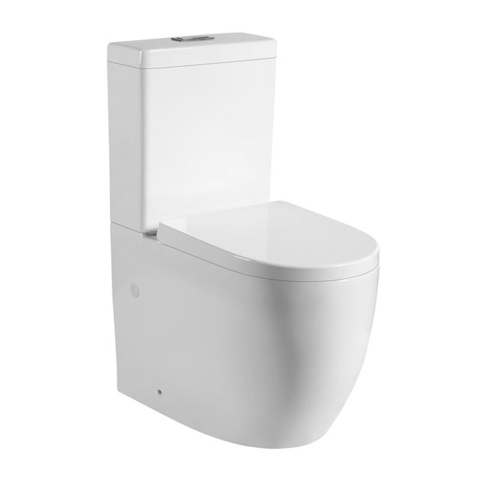 Matte White Meyer Tornado Back to Wall Toilet Suite