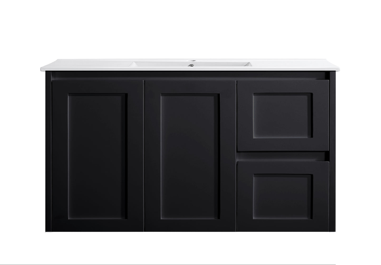 Sophie 900 Matte Black Wall Hung Vanity