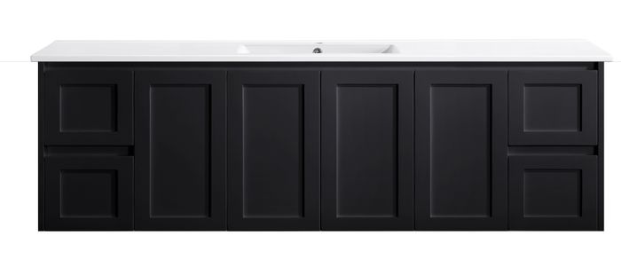 Sophie 1800 Matte Black Wall Hung Vanity