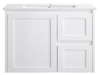 Sophie 750 Matte White Wall Hung Vanity