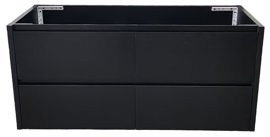 Amber 1500 Matte Black Wall Hung Vanity