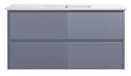 Amber 1500 Matte Grey Wall Hung Vanity