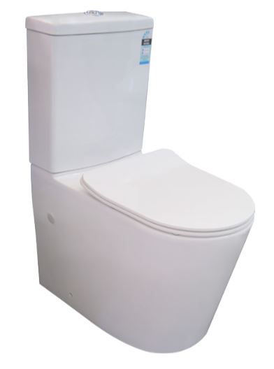 Avalon Rimless Back to Wall Toilet Suite