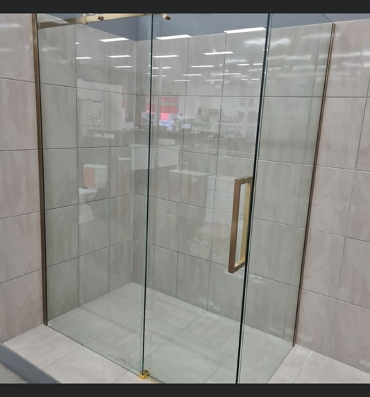 Gladstone Sliding Shower Screen - Gun Metal