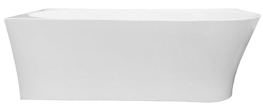 Kenai Corner Freestanding Bath Gloss White 1700 Left