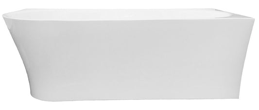 Kenai Corner Freestanding Bath Gloss White 1700 Right