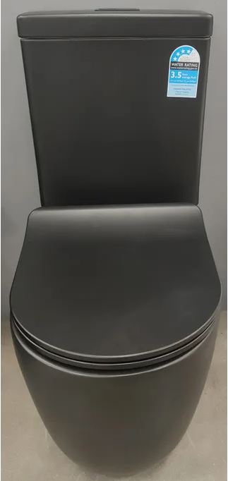 Matte Black Meyer Tornado Back to Wall Toilet Suite