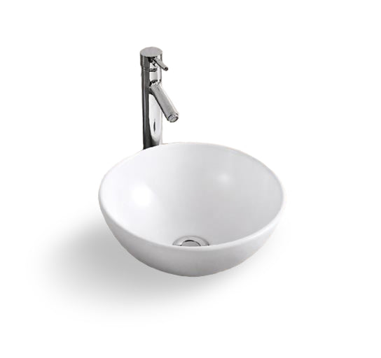 Naples Above Counter Gloss White Basin