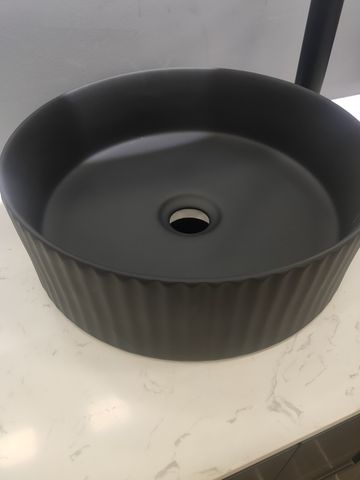 Ribble Above Counter Matte Black Basin