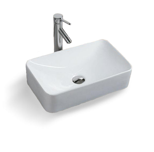 Riga Above Counter Gloss White Basin