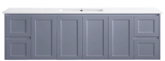 Sophie 1800 Matte Grey Wall Hung Vanity