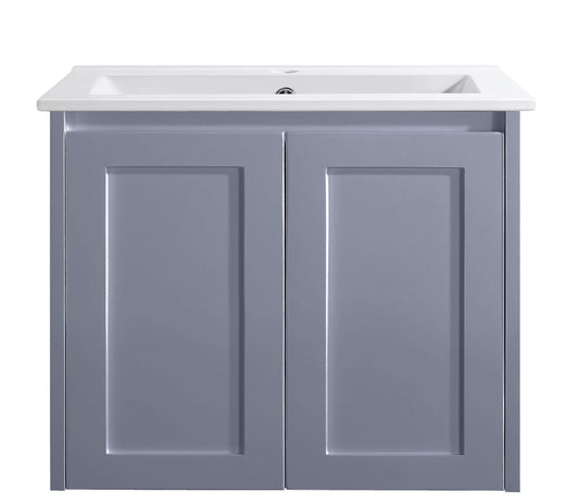 Sophie 600 Matte Grey Wall Hung Vanity