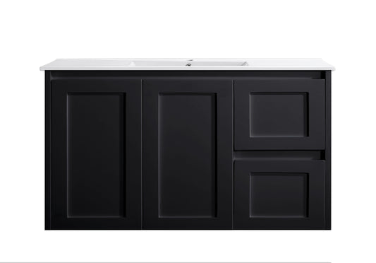 Sophie 900 Matte Black Wall Hung Vanity