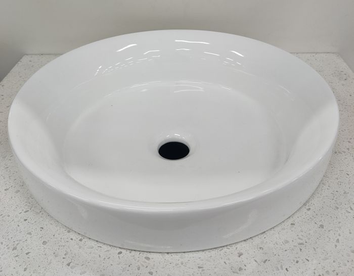 Tiel Semi Inset Gloss White Basin