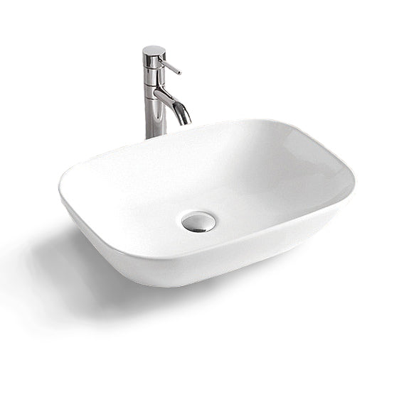 Vilnius Above Counter Gloss White Basin