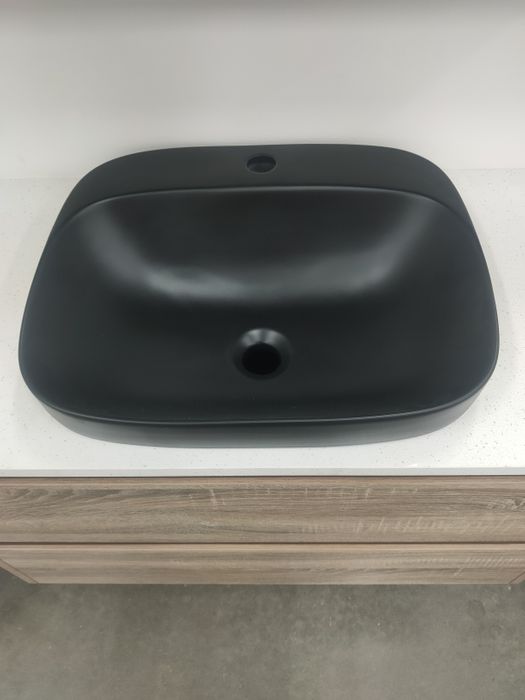 Wye Semi Inset Matte Black Basin