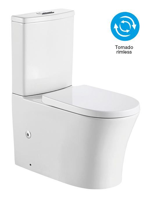 Tornado Rimless Back to Wall Toilet Suite